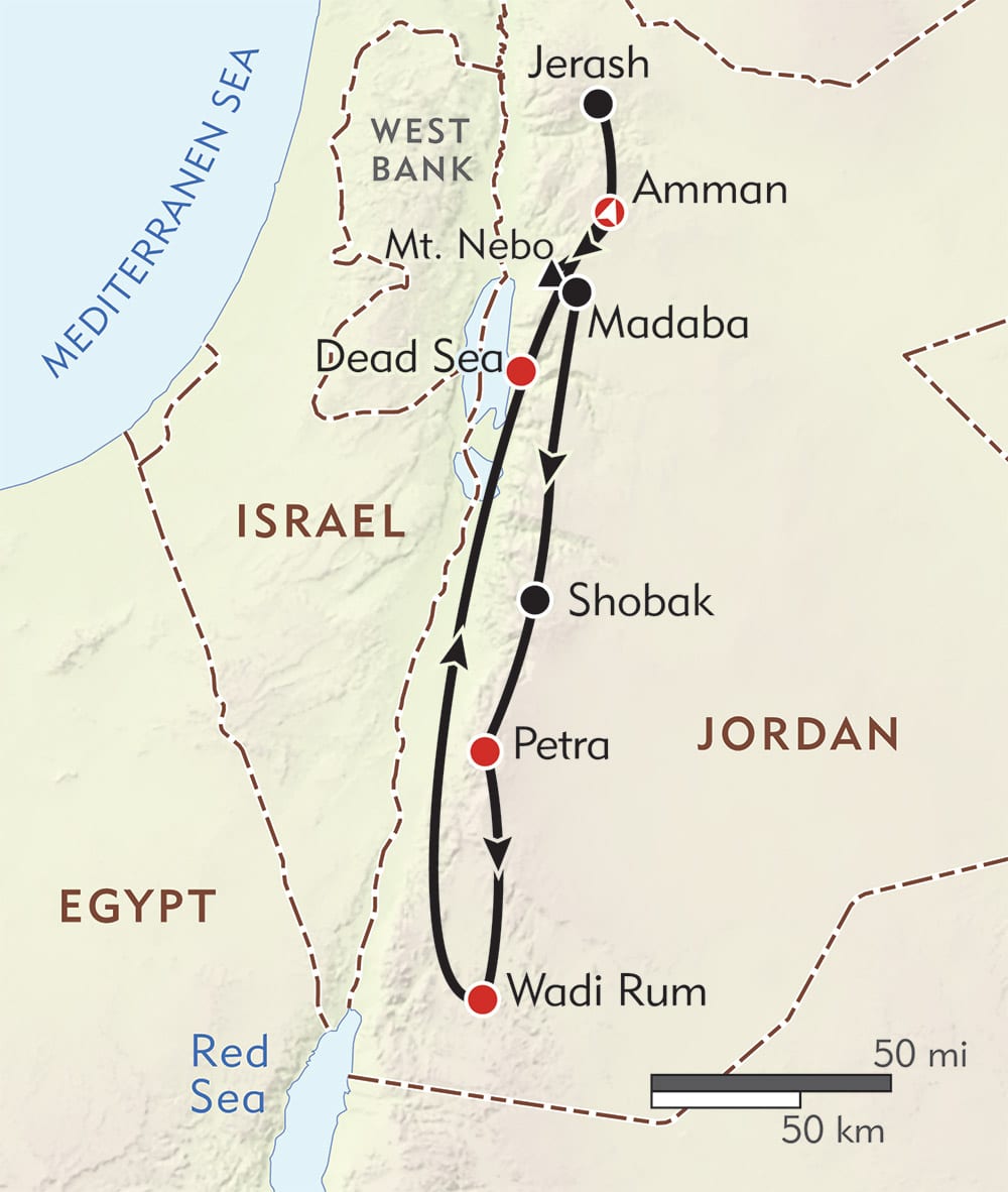 Jordan Family Holiday Map